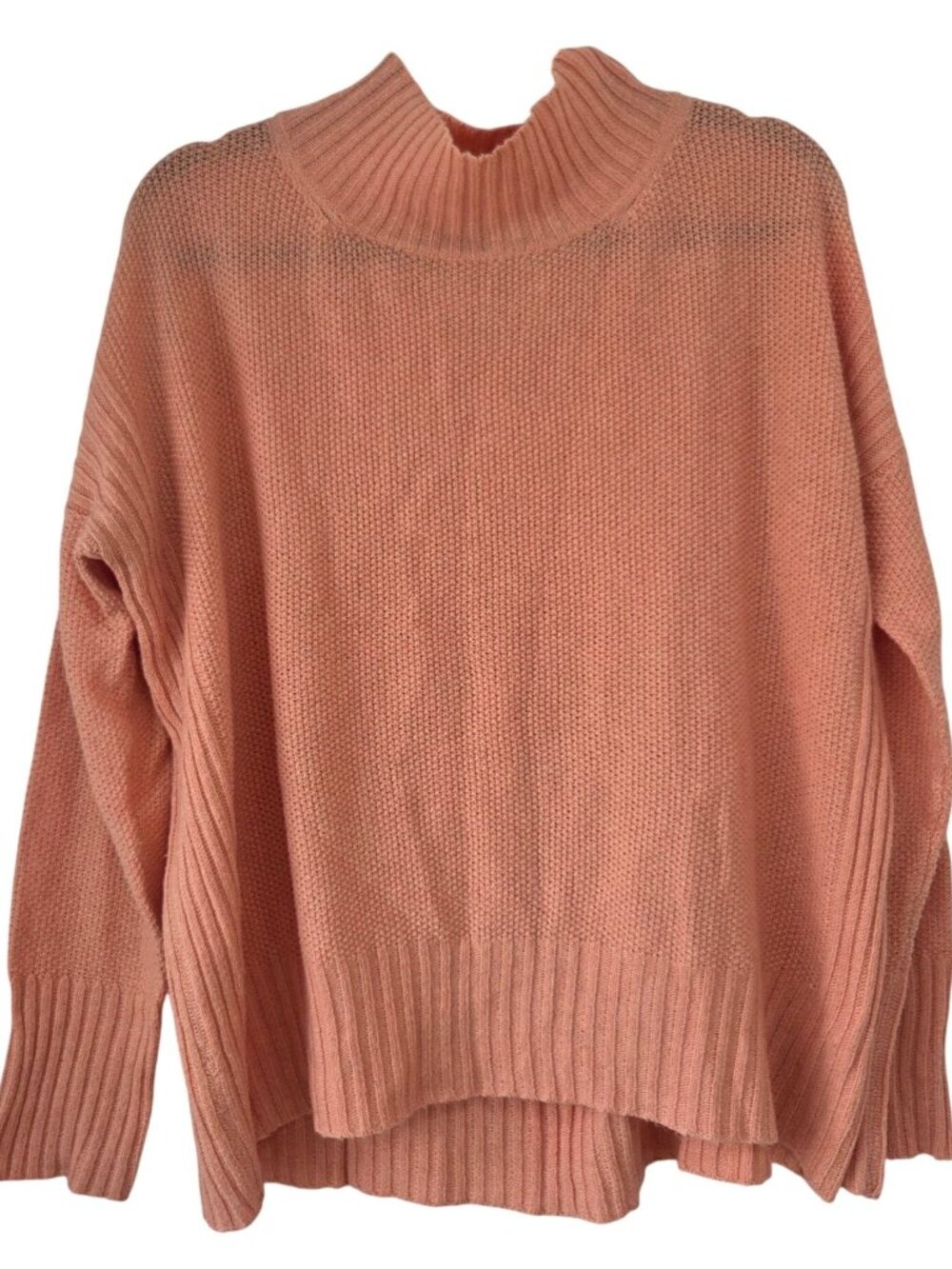 Angel of the North Anthropologie Coral Cozy Boxy Sweater Boho Women's L